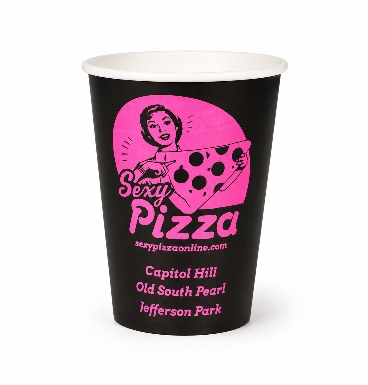 Custom branded single-wall hot cups by PrintCup USA